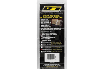 DEI Stainless Steel Positive Locking Tie 1/2in (12mm) x 9in - 8 per pack - Fabrication