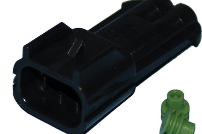 Namz Custom Cycle Delphi-packard Weatherpack 2-wire Male Connector - Watercraft Collection