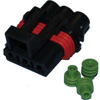Namz Custom Cycle Delphi-packard Weatherpack 3-wire Female Connector - Watercraft Collection