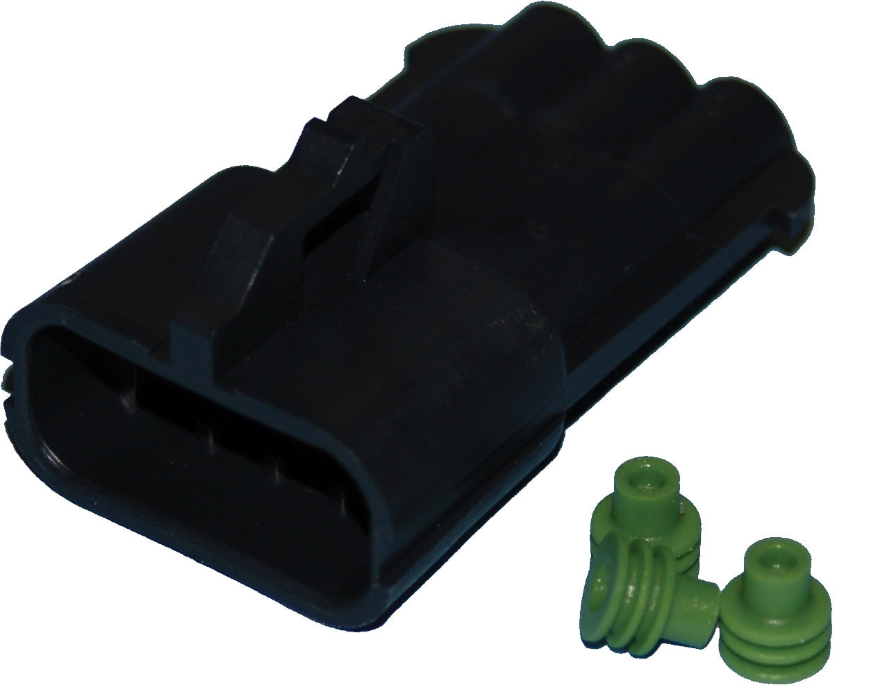 Namz Custom Cycle Delphi-packard Weatherpack 3-wire Male Connector - Watercraft Collection