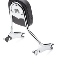 COBRA Detach Backrest Tall Med Pad Chrome Chieftain 14
