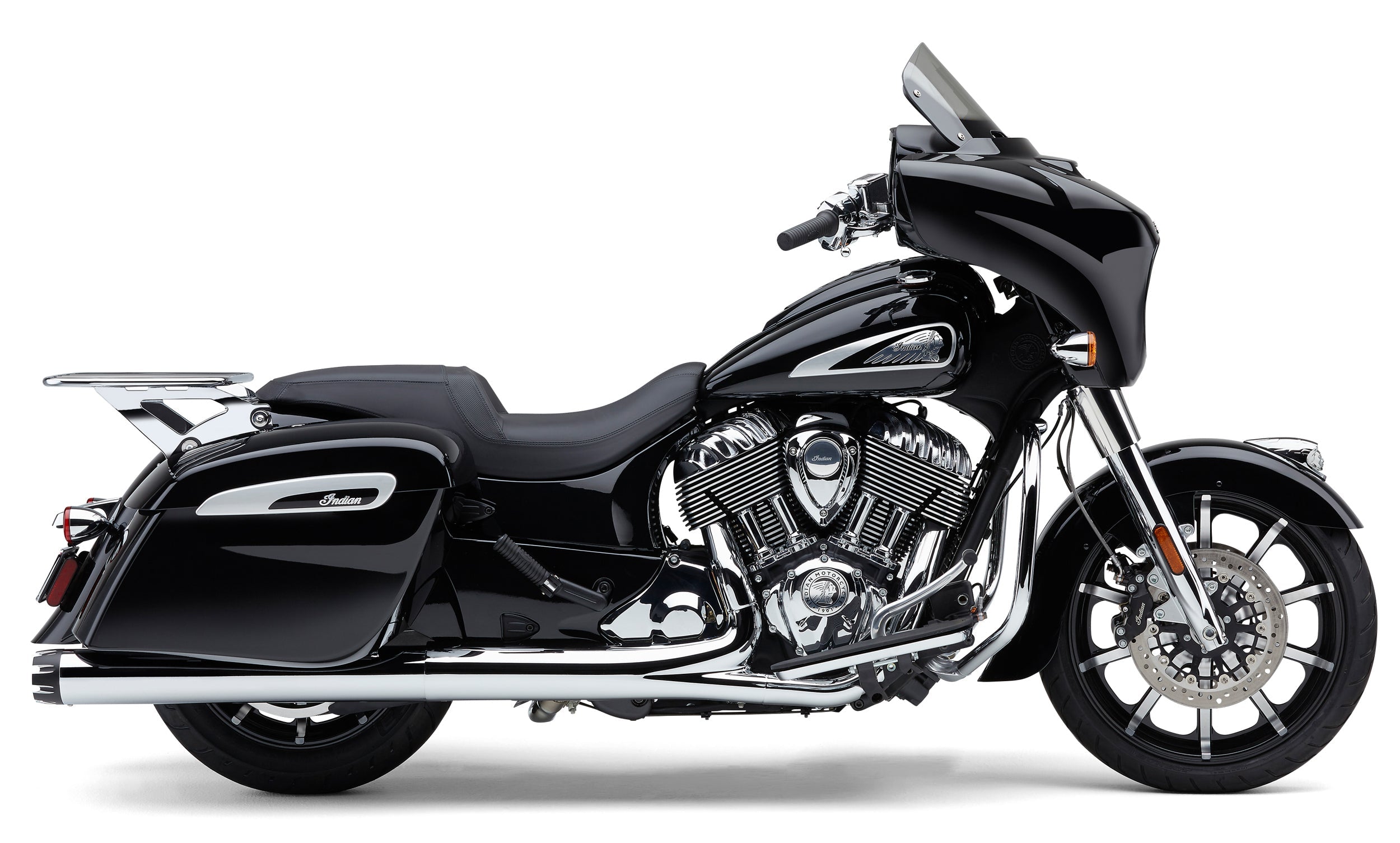 COBRA Detach Big A Bckrst Flat Rack Chrome Chieftain 14 22