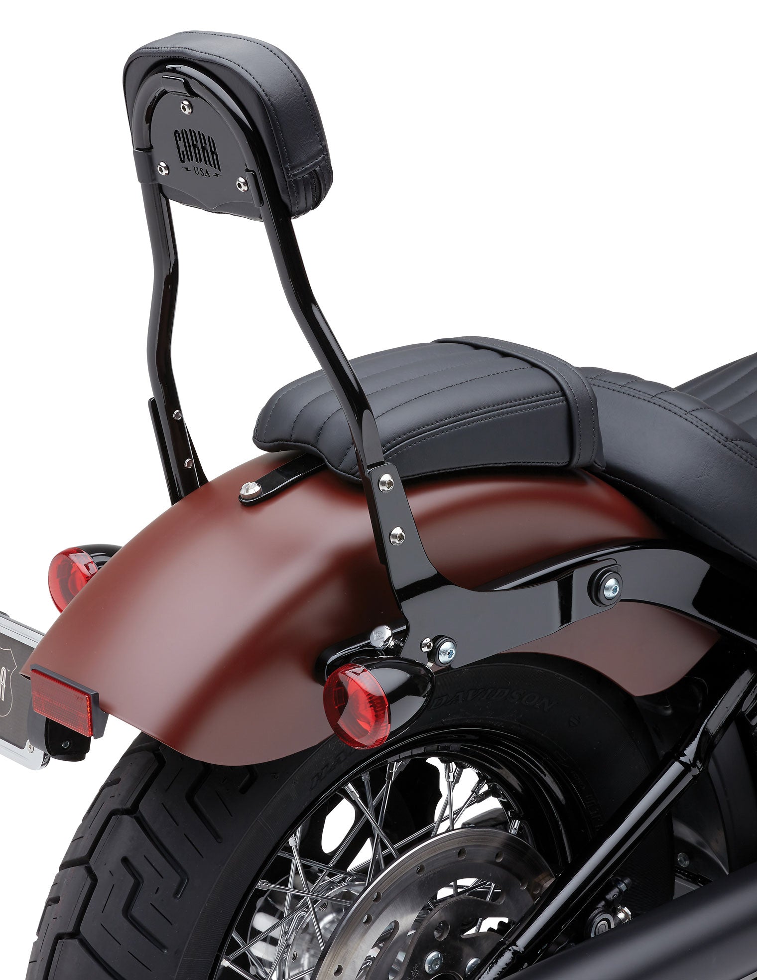COBRA Detachable Backrest Round Black Flde/Flsl/Fxbb 18 22