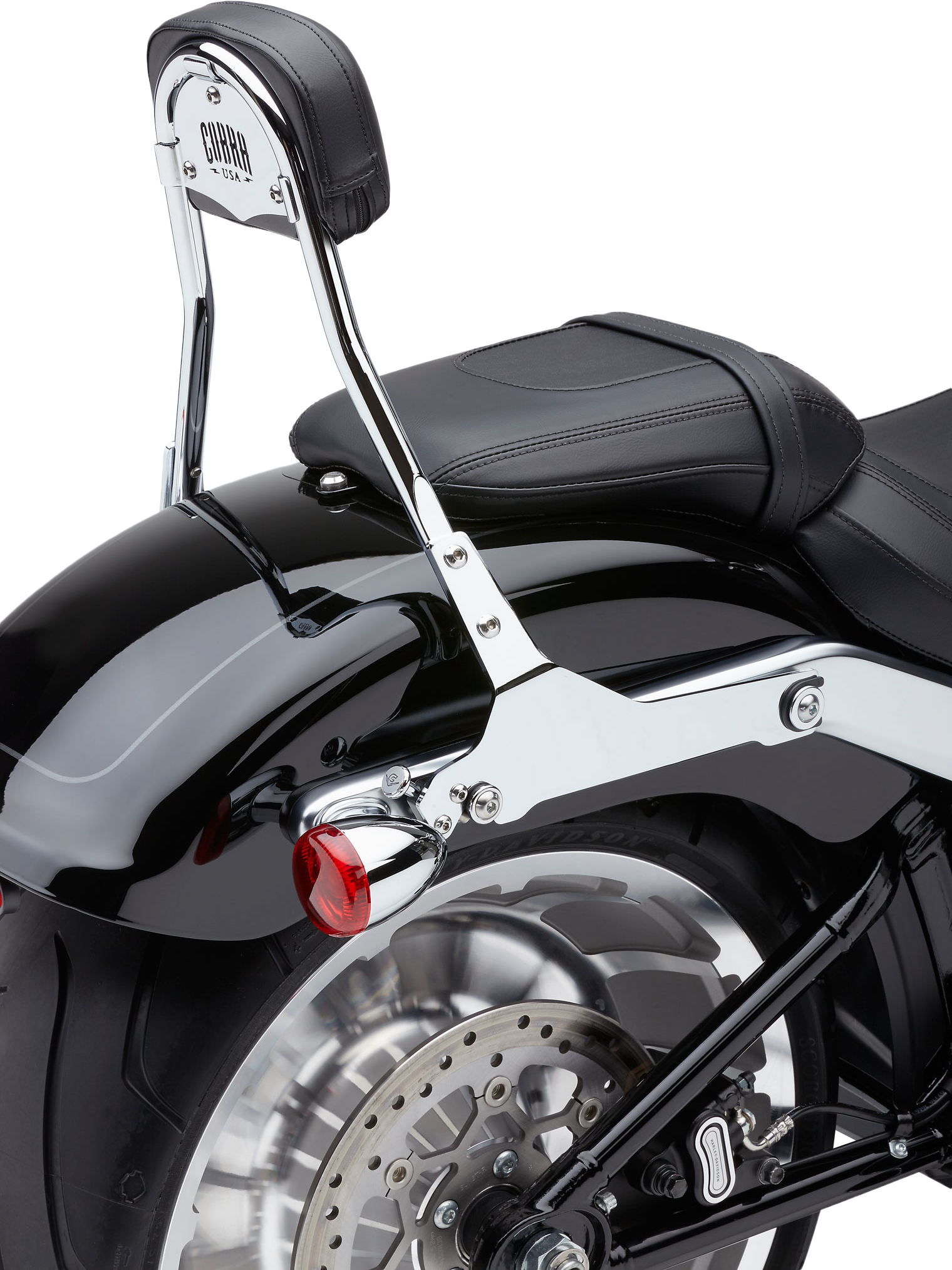 COBRA Detachable Backrest Round Chrome Flfb/S Fxbr/S 18 22
