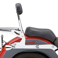 COBRA Detachable Backrest Round Chrome Softail 00 06