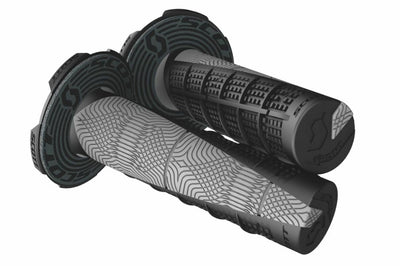 Scott Deuce Mx Grips (grey/blue) - Black/Grey - Offroad Collection