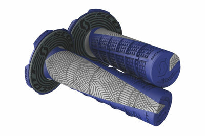Scott Deuce Mx Grips (grey/blue) - Grey/Blue - Offroad Collection