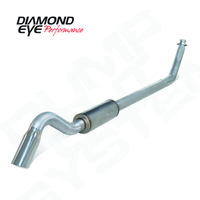 Diamond Eye Performance 4in AL TURBO BACK SGL DUMP OUT 94-02 DODGE NO MFLR INCLUDING TIP - Exhaust Mufflers & Tips