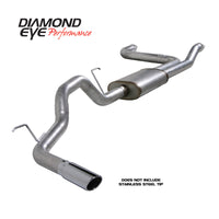 Diamond Eye Performance KIT 3-1/2in CB SGL GAS AL NISSAN TITAN 5.6L 07-10 - Exhaust Mufflers & Tips