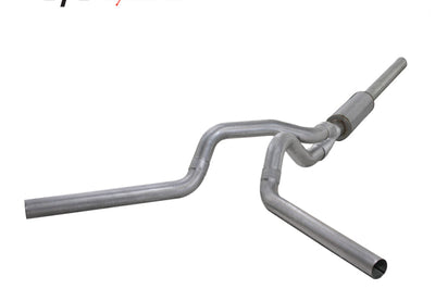 Diamond Eye Performance KIT 4in CB MFLR RPLCMENT PIPE DUAL AL: 2004.5-2007.5 DODGE CUMMINS 600 - Exhaust Mufflers & Tips