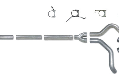 Diamond Eye Performance KIT 4in CB MFLR RPLCMENT PIPE DUAL AL: 2004.5-2007.5 DODGE CUMMINS 600 - Exhaust Mufflers & Tips