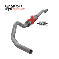 Diamond Eye Performance KIT 4in CB MFLR RPLCMENT PIPE SGL AL: 03-07 FORD 6.0L F250/F350 (Extended Cab Only) - Exhaust