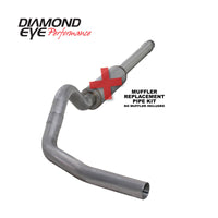 Diamond Eye Performance KIT 4in CB MFLR RPLCMENT PIPE SGL AL: 94-97 FORD 7.3L F250/F350 PWRSTROKE - Exhaust Mufflers &