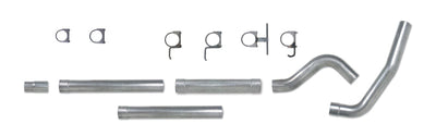 Diamond Eye Performance KIT 4in CB MFLR RPLCMENT PIPE SGL AL: 94-97 FORD 7.3L F250/F350 PWRSTROKE - Exhaust Mufflers &