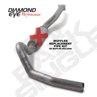 Diamond Eye Performance KIT 4in CB SGL MFLR RPLCMENT PIPE SS 01-05 CHEVY/GMC 6.6L 2500/3500 - Exhaust Mufflers & Tips