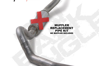 Diamond Eye Performance KIT 4in CB SGL MFLR RPLCMENT PIPE SS 01-05 CHEVY/GMC 6.6L 2500/3500 - Exhaust Mufflers & Tips