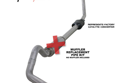 Diamond Eye Performance KIT 4in MFLR RPLCMENT PIPE TB SGL ALUM 94-97 5 7 3L F250/F350 PWRSTROKE NFS W CARB STDS