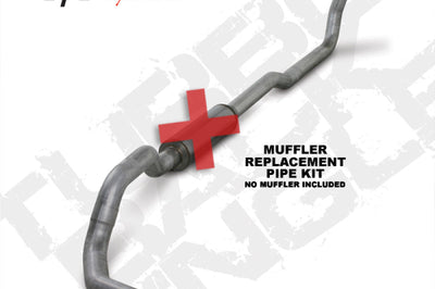 Diamond Eye Performance KIT 4in TB MFLR RPLCMENT PIPE SGL AL: 2-WHEEL DRIVE ONLY 89-93 DODGE CUMMINS 5.9L - Exhaust