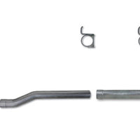 Diamond Eye Performance KIT 4in TB MFLR RPLCMENT PIPE SGL AL: 2-WHEEL DRIVE ONLY 89-93 DODGE CUMMINS 5.9L - Exhaust