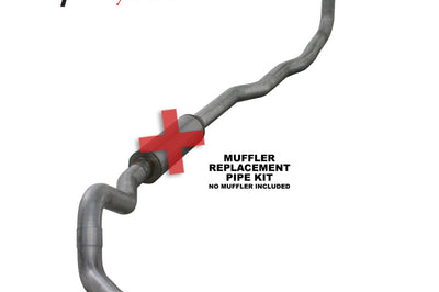 Diamond Eye Performance KIT 4in TB MFLR RPLCMENT PIPE SGL AL: 89-93 DODGE CUMMINS 5.9L - Exhaust Mufflers & Tips