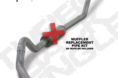 Diamond Eye Performance KIT 4in TB MFLR RPLCMENT PIPE SGL AL: 98.5 - 02 DODGE CUMMINS 5.9L - Exhaust Mufflers & Tips