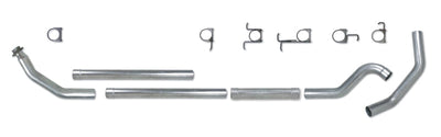 Diamond Eye Performance KIT 4in TB MFLR RPLCMENT PIPE SGL AL: 98.5 - 02 DODGE CUMMINS 5.9L - Exhaust Mufflers & Tips