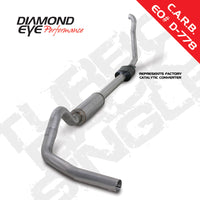 Diamond Eye Performance KIT 4in TB SGL AL: 94-97 FORD 7.3L F250/F350 PWRSTROKE NFS W/ CARB EQUIV STDS - Exhaust