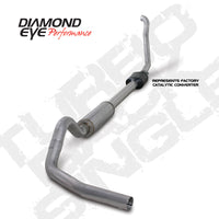 Diamond Eye Performance KIT 4in TB SGL AL: 94-97 FORD 7.3L F250/F350 PWRSTROKE NFS W/ CARB EQUIV STDS - Exhaust