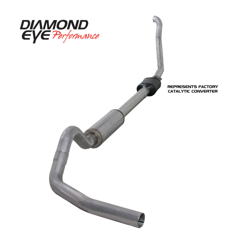 Diamond Eye Performance KIT 4in TB SGL AL: 94-97 FORD 7.3L F250/F350 PWRSTROKE NFS W/ CARB EQUIV STDS - Exhaust