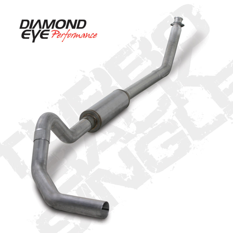 Diamond Eye Performance KIT 4in TB SGL AL: 98.5-02 DODGE CUMMINS 5.9L - Exhaust Mufflers & Tips