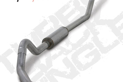 Diamond Eye Performance KIT 4in TB SGL AL: 98.5-02 DODGE CUMMINS 5.9L - Exhaust Mufflers & Tips