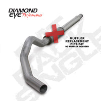 Diamond Eye Performance KIT 5in CB MFLR RPLCMENT PIPE SGL AL: 03-07 FORD 6.0L F250/F350 - Exhaust Mufflers & Tips