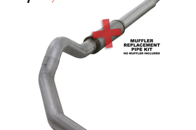 Diamond Eye Performance KIT 5in CB MFLR RPLCMENT PIPE SGL AL: 03-07 FORD 6.0L F250/F350 - Exhaust Mufflers & Tips