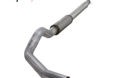 Diamond Eye Performance KIT 5in CB SGL AL: 94-97 FORD 7.3L F250/F350 PWRSTROKE - Exhaust Mufflers & Tips