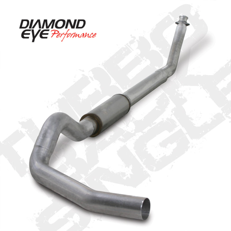 Diamond Eye Performance KIT 5in TB SGL AL: 94-02 DODGE CUMMINS 5.9L - Exhaust Mufflers & Tips