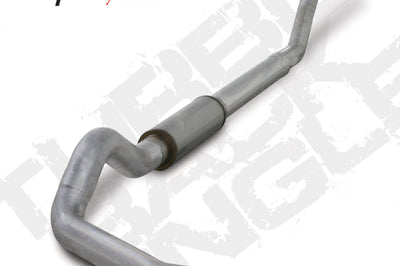 Diamond Eye Performance KIT 5in TB SGL AL: 94-02 DODGE CUMMINS 5.9L - Exhaust Mufflers & Tips