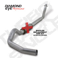 Diamond Eye Performance KIT 5in TB SGL MFLR RPLCMENT PIPE AL: 94-02 DODGE CUMMINS 5.9L W/ RP #510220 - Exhaust Mufflers