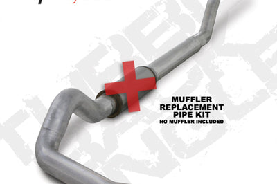Diamond Eye Performance KIT 5in TB SGL MFLR RPLCMENT PIPE AL: 94-02 DODGE CUMMINS 5.9L W/ RP #510220 - Exhaust Mufflers