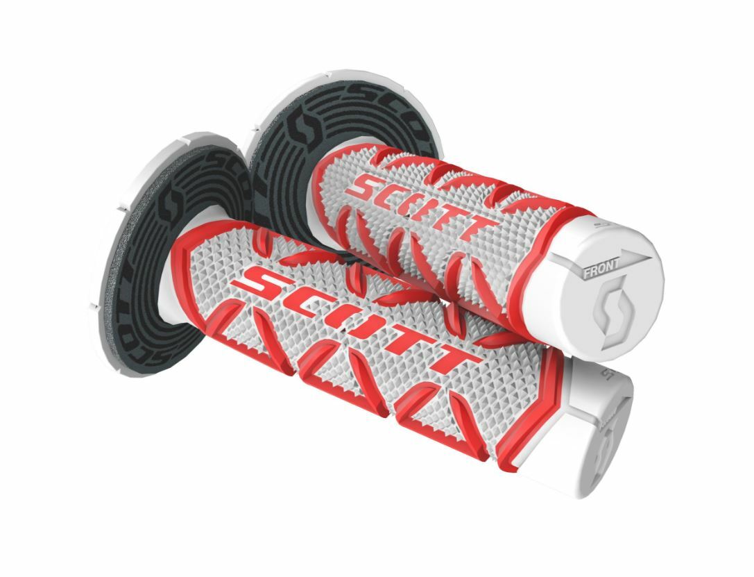 Scott Diamond Grip Black/black - Red/White - Offroad Collection