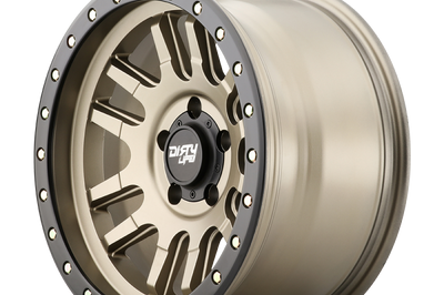 Dirty Life 9309 Canyon Pro 17x9/5x127 BP/-12mm Offset/71.5mm Hub Satin Gold Wheel - Beadlock - Wheels