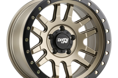 Dirty Life 9309 Canyon Pro 17x9/5x127 BP/-12mm Offset/71.5mm Hub Satin Gold Wheel - Beadlock - Wheels