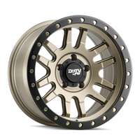 Dirty Life 9309 Canyon Pro 17x9/6x139.7 BP/0mm Offset/106mm Hub Satin Gold Wheel - Beadlock - Wheels