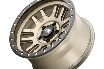 Dirty Life 9309 Canyon Pro 17x9/6x139.7 BP/0mm Offset/106mm Hub Satin Gold Wheel - Beadlock - Wheels