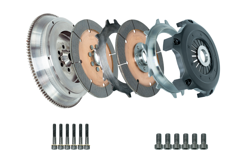 DKM Clutch 11-13 BMW 135i 215mm Ceramic Twin Disc MRX Kit w/Flywheel (850 ft/lbs Torque) - Drivetrain