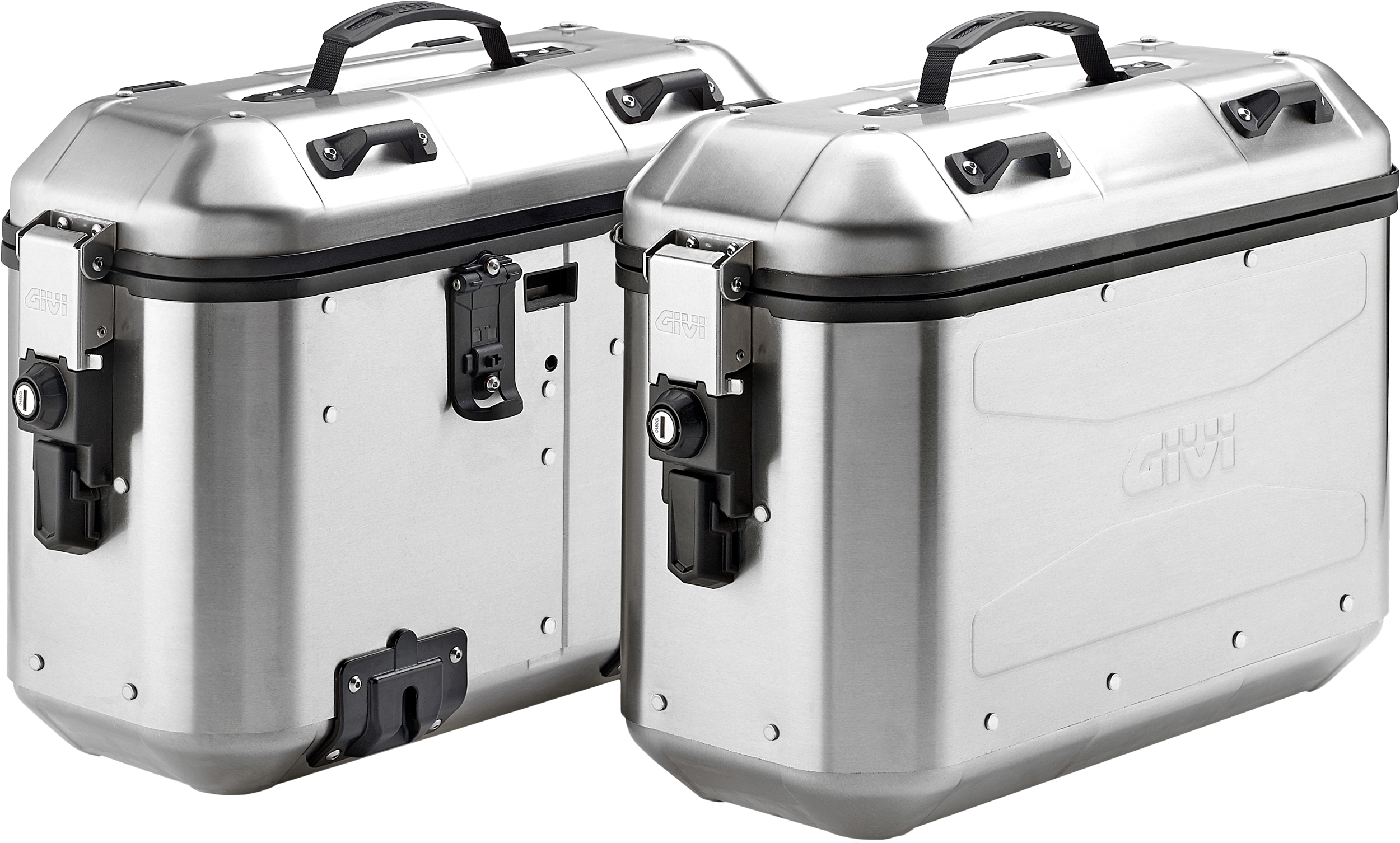 Givi Dolomiti Monokey Side Case 36l Silver Pair