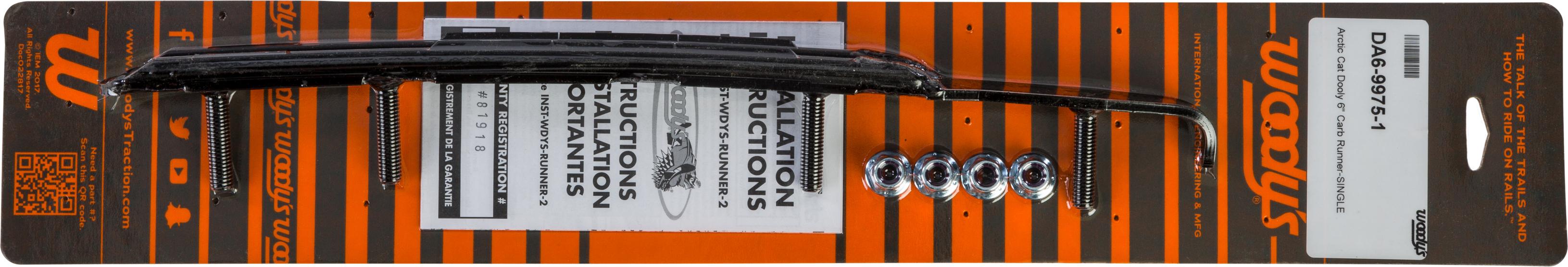 Woodys Dooly 6’’ Carbide Runner - Snowmobile Collection
