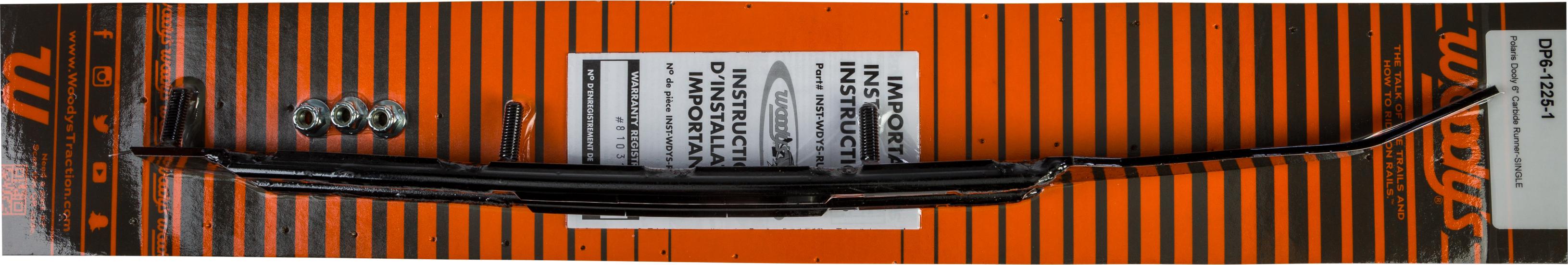 Woodys Dooly 6’’ Carbide Runner - Snowmobile Collection
