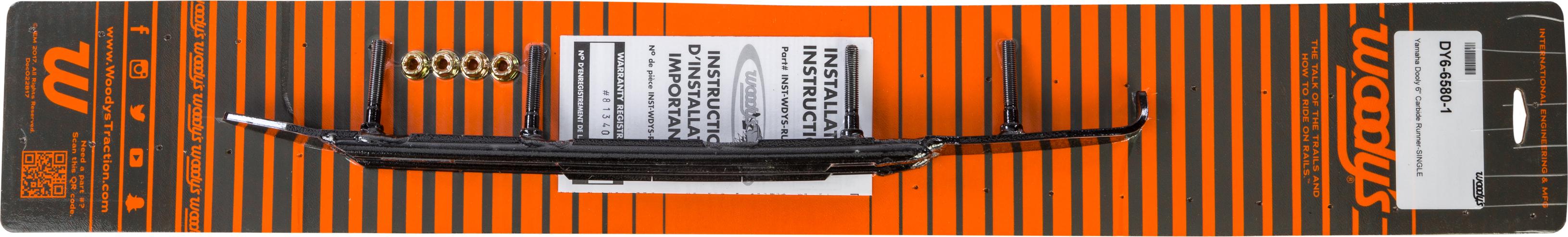 Woodys Dooly 6’’ Carbide Runner - Snowmobile Collection