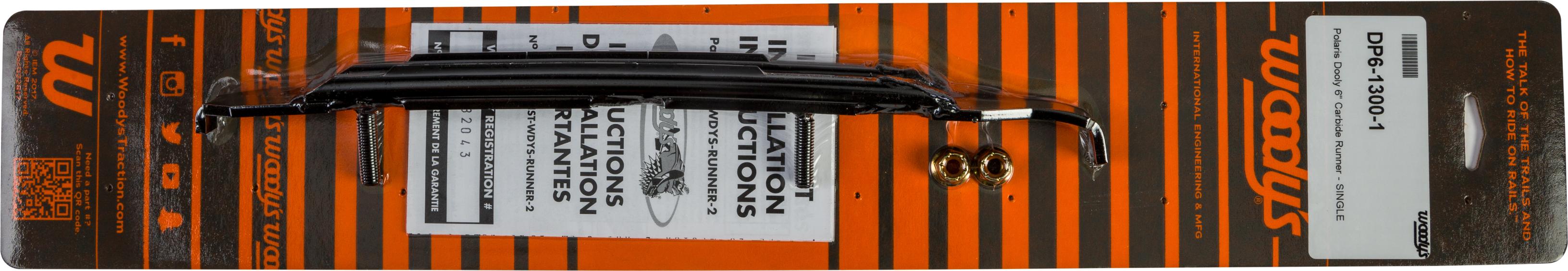 Woodys Dooly 6’’ Carbide Runner - Snowmobile Collection