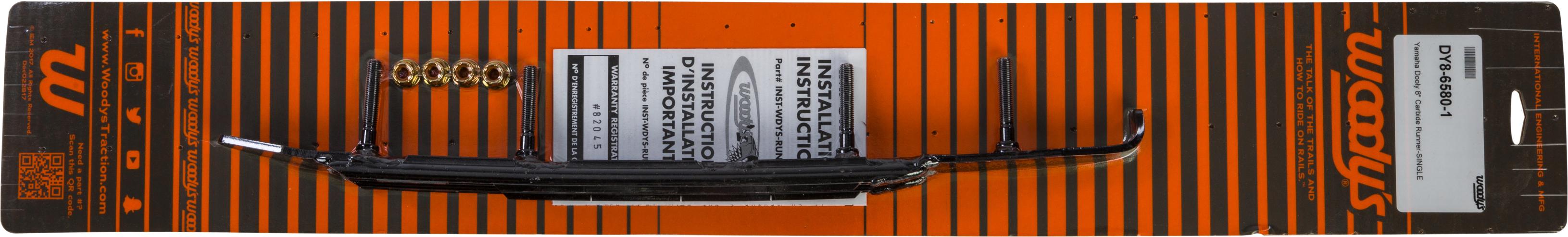 Woodys Dooly 8’’ Carbide Runner - Snowmobile Collection